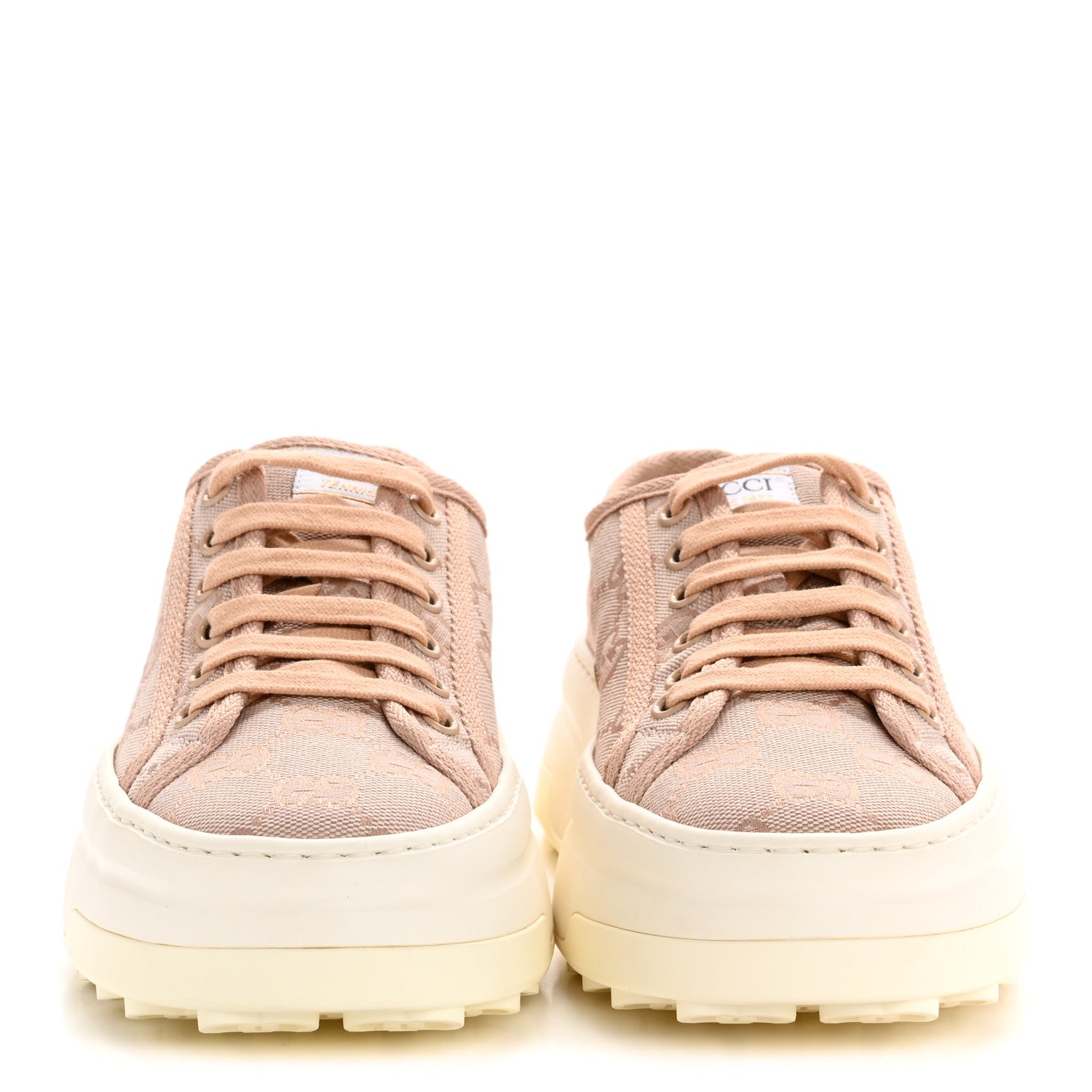 Gucci GG Monogram Womens 1977 Tennis Platform 52mm Sneakers 36 Skin Rose 3 of 10