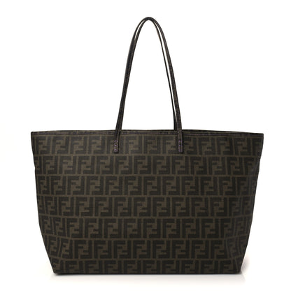 Fendi Zucca Spalmati Large Roll Tote Tobacco Viola 1 of 7