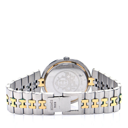 Hermes Stainless Steel 33mm Clipper Quartz Watch White 3 of 6
