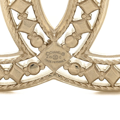 Chanel Metal CC Brooch Gold 3 of 4