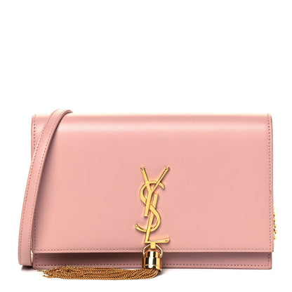 Saint Laurent Smooth Calfskin Classic Monogram Kate Tassel Chain Wallet Pale Pink 1 of 8