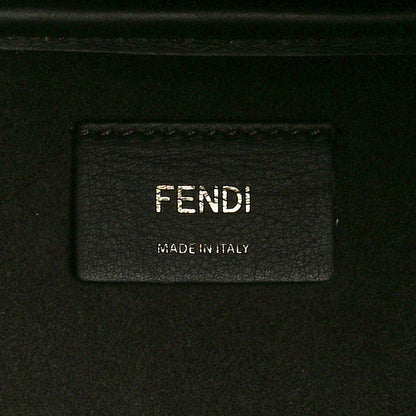 Fendi Mohair Vitello Aura Logo Large Fendi Sunshine Shopper Tote White Ebano 7 of 11
