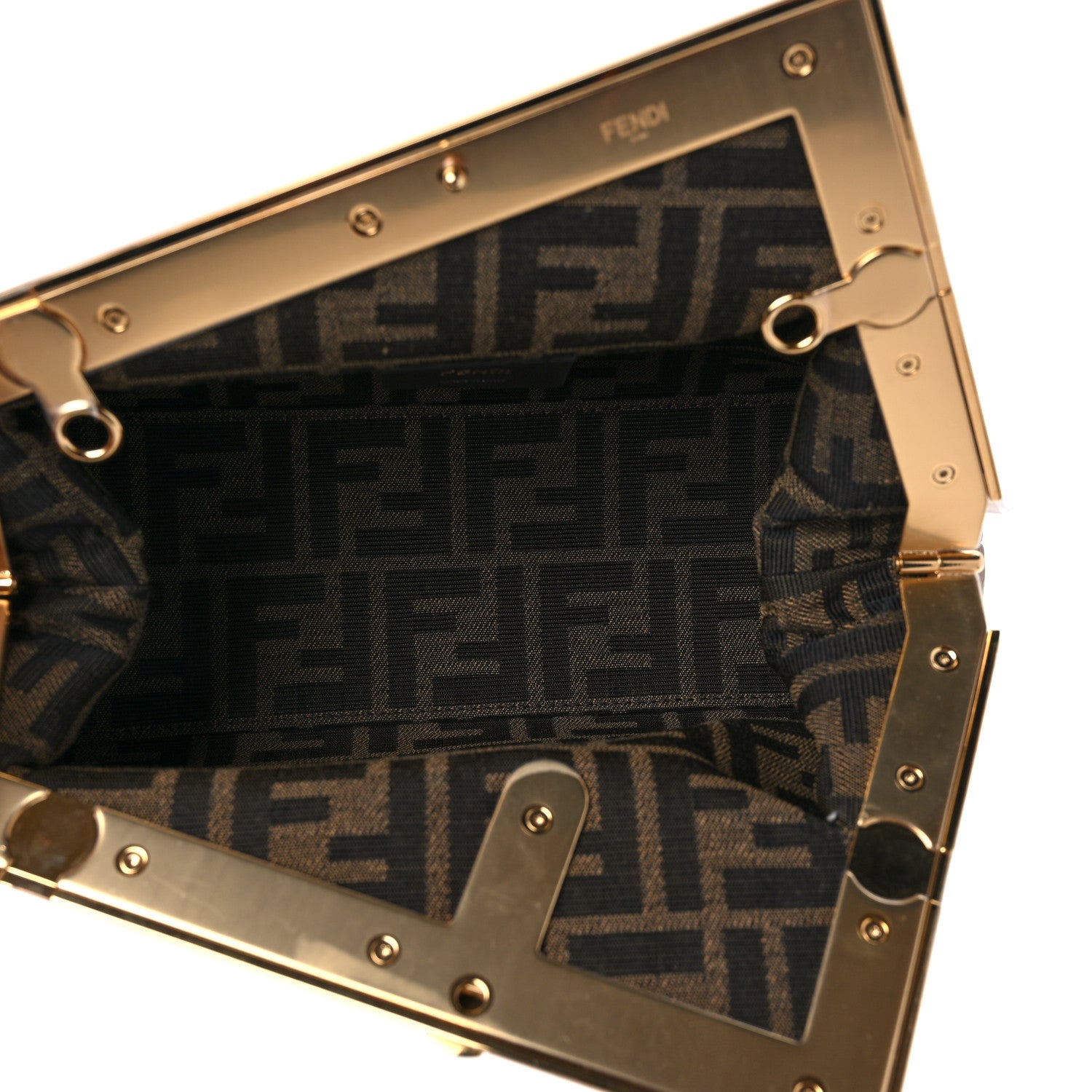 Fendi Nappa Suede Striped Inlay Small Fendi First Multicolor 5 of 9