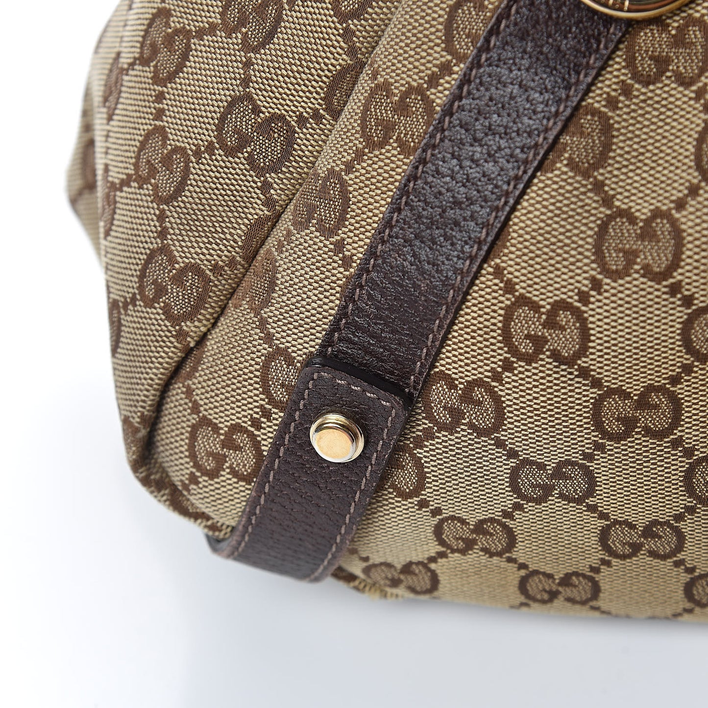 Monogram Medium Abbey Shoulder Bag Dark Brown