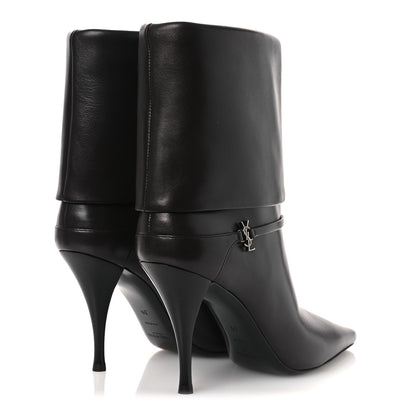 Saint Laurent Nappa Pianosa Ricky 90 Dream Booties 39 Eagle Brown 5 of 10