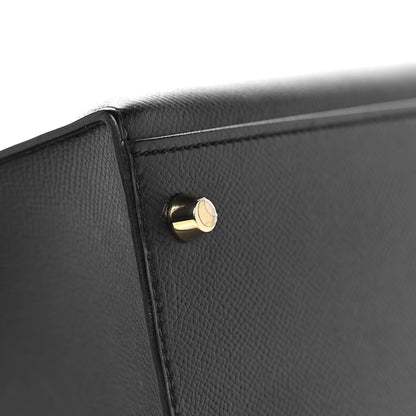 Hermes Epsom Kelly Sellier 35 Black 10 of 42