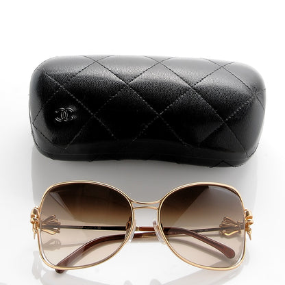 Chanel Butterfly Bow Sunglasses 4180 Gold 9 of 9