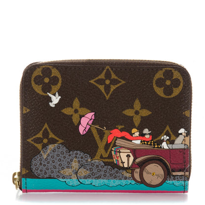 Louis Vuitton Monogram 2015 Christmas Animation Zippy Coin Purse Hibiscus 1 of 7