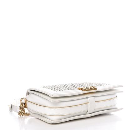Chanel Sheepskin Braided New Medium Boy Reverso Flap White 4 of 11