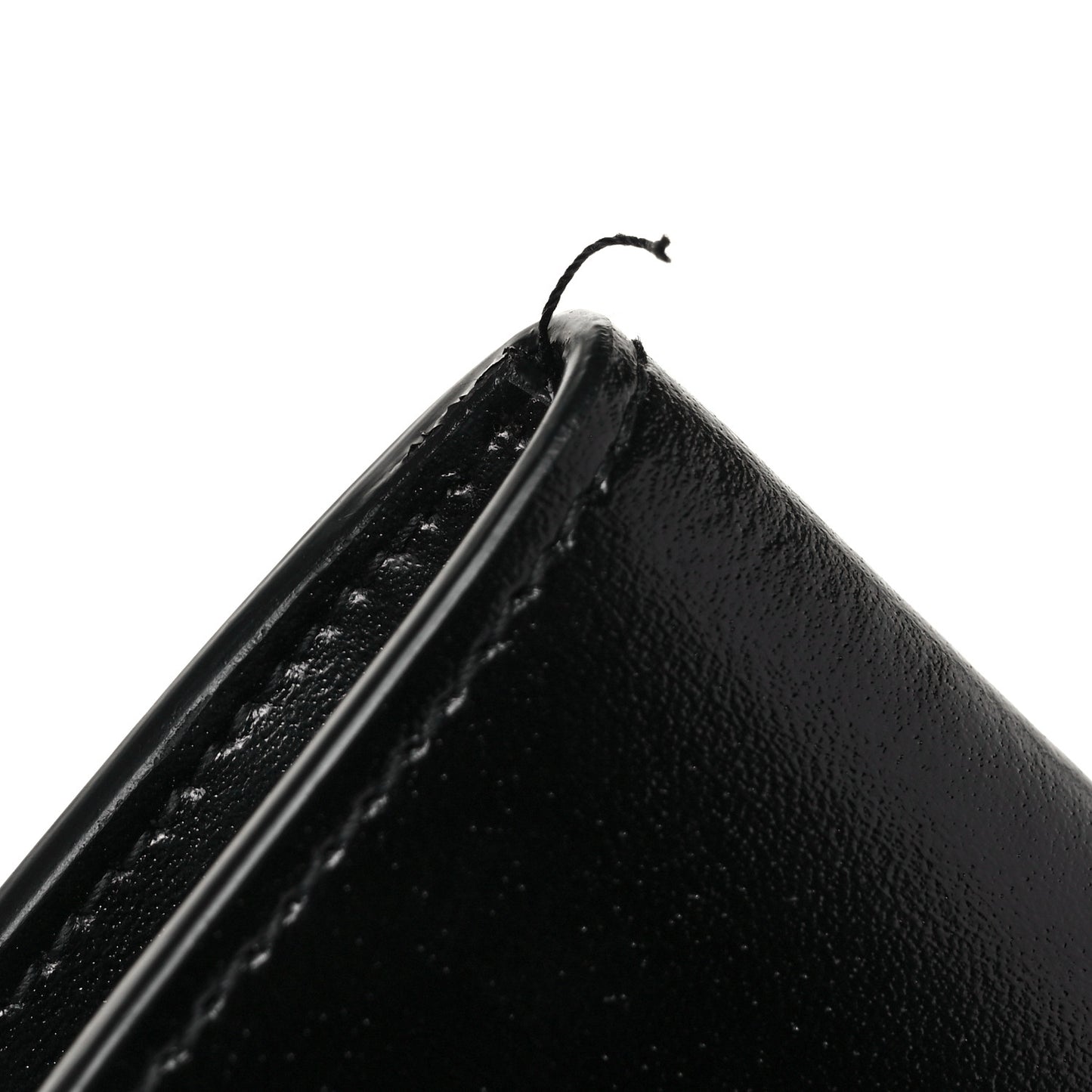 Smooth Shiny Calfskin Monogram Uptown Baby Pouch Black