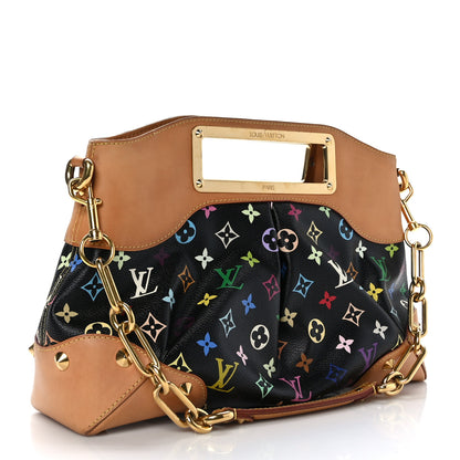Louis Vuitton Monogram Multicolor Judy MM Black 3 of 8