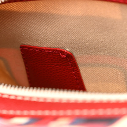 Chanel Coated Canvas Le Train Boston Bag Red 11 of 12