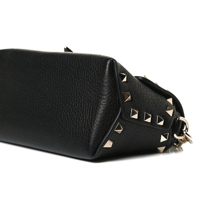 Valentino Garavani Pebbled Calfskin Mini Rockstud Crossbody Bag Black 10 of 12