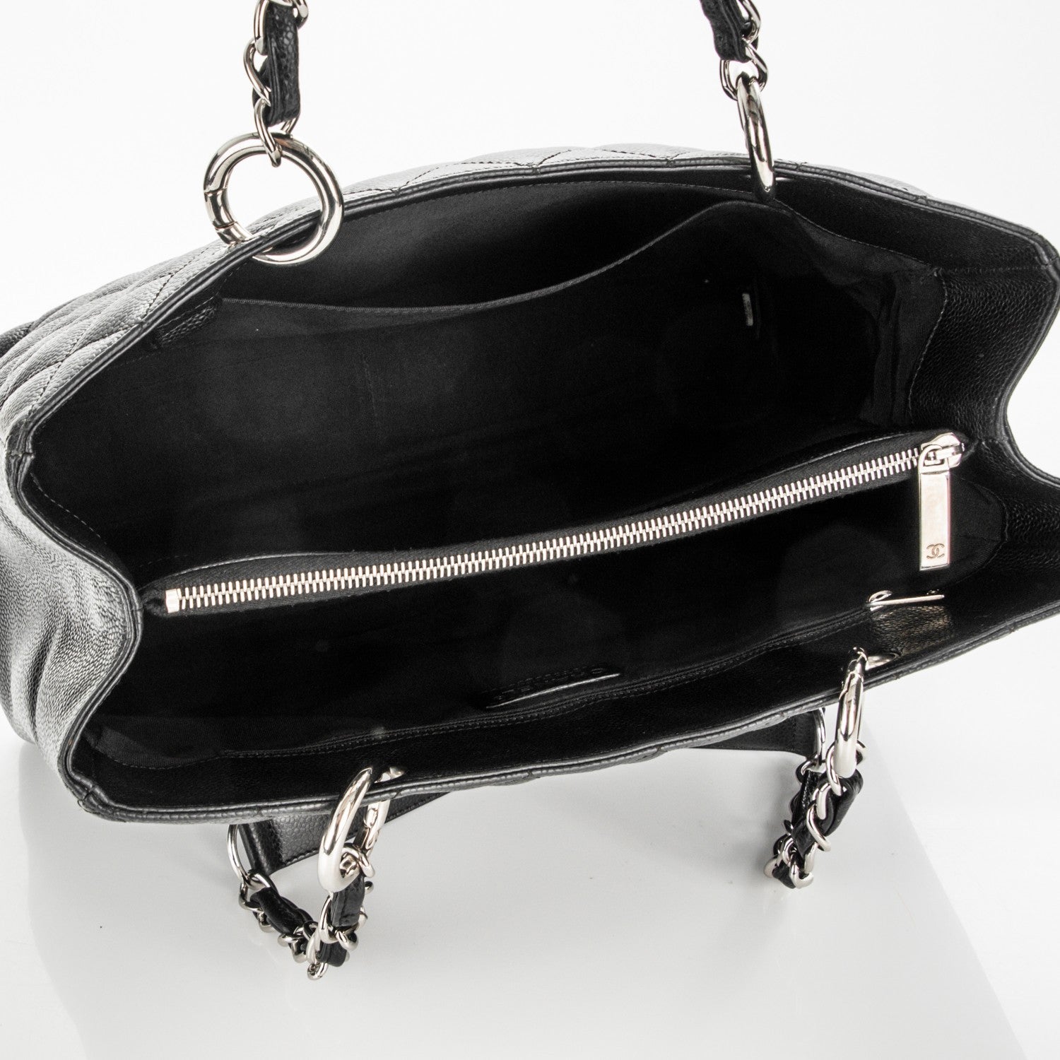 Chanel Caviar Quilted Grand Shopping Tote GST Black 5 of 7