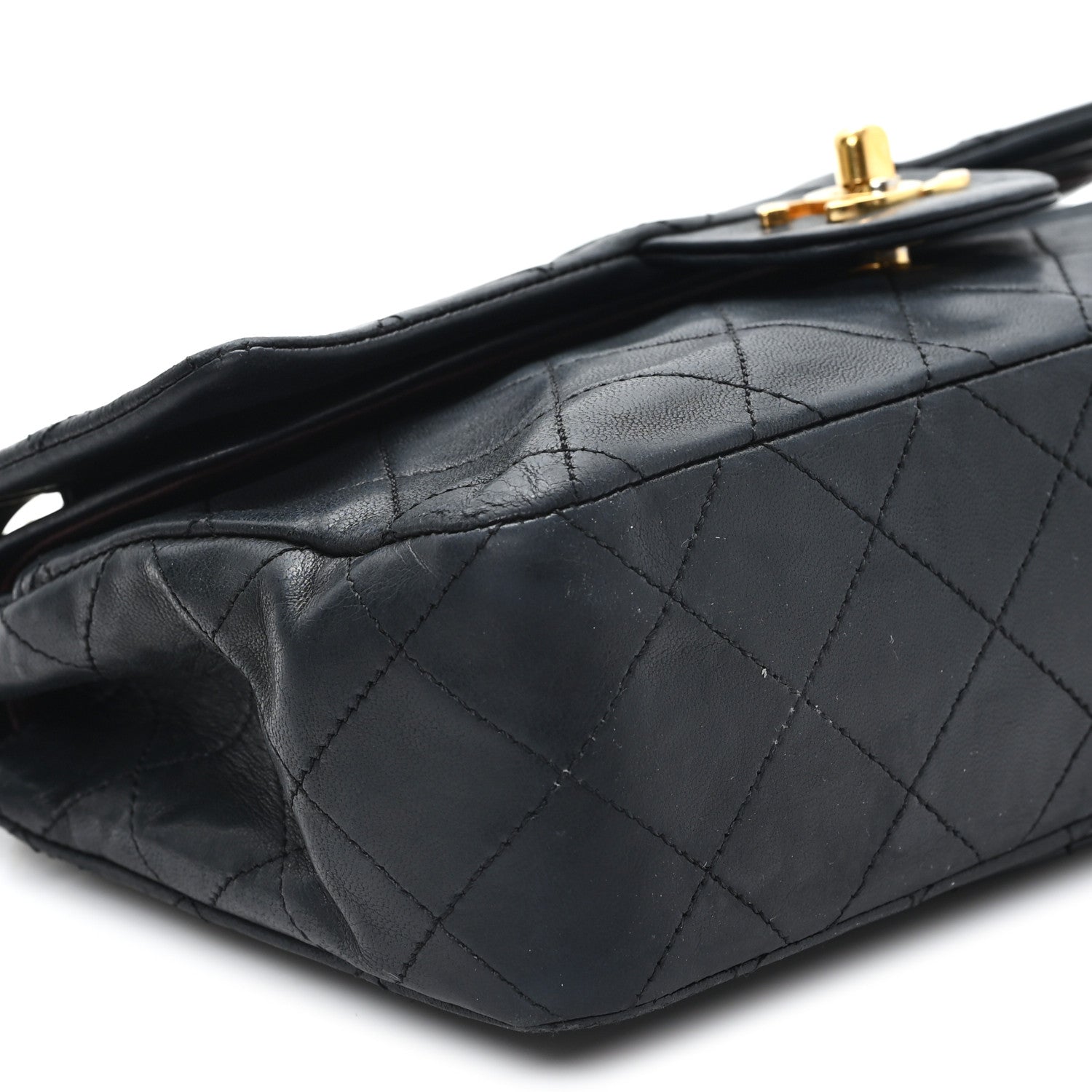 Chanel Lambskin Quilted Small Double Flap Black 10 of 11