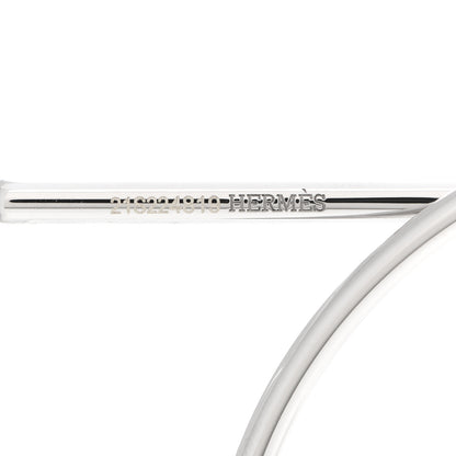Hermes Sterling Silver MM Loop Earrings 4 of 6