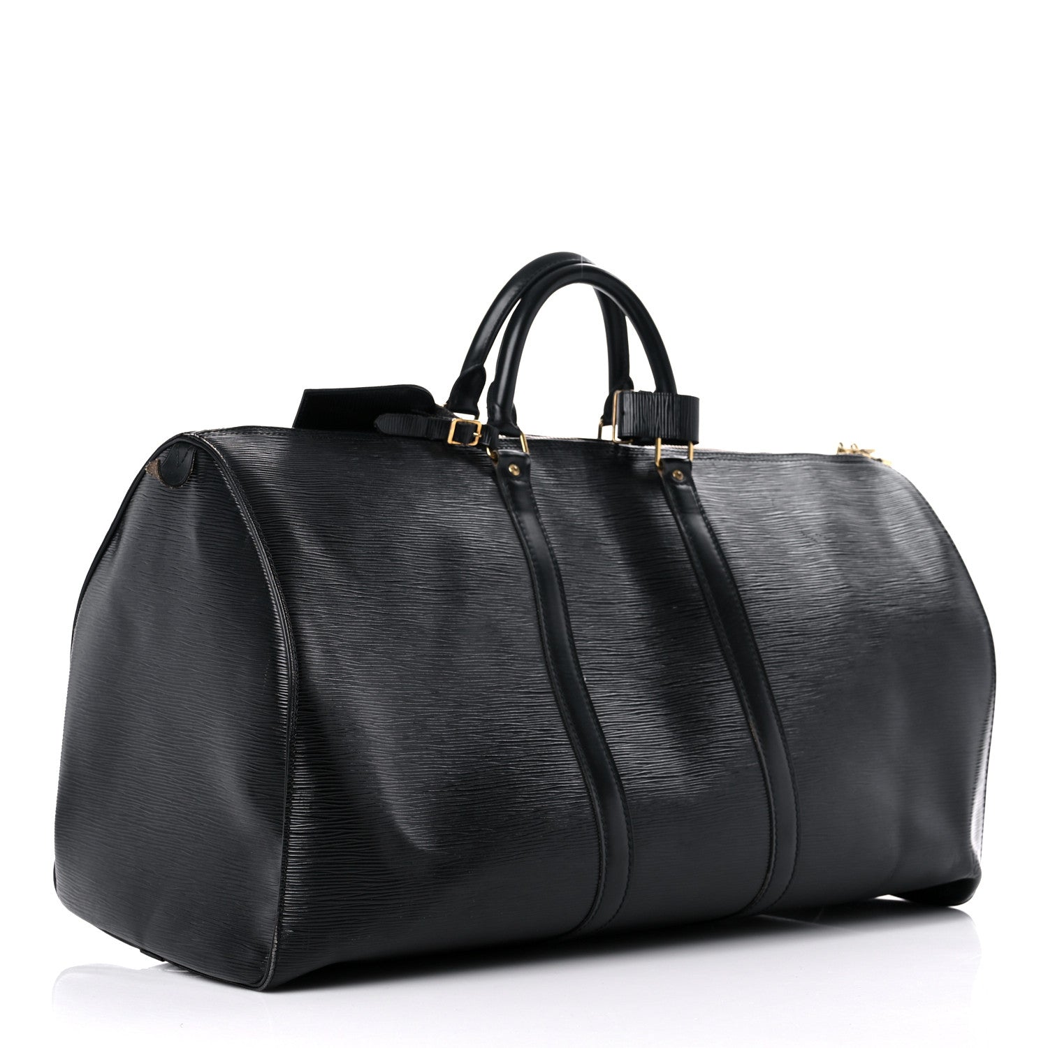 Louis Vuitton Epi Keepall 55 Black 3 of 33