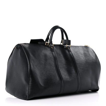 Louis Vuitton Epi Keepall 55 Black 3 of 33