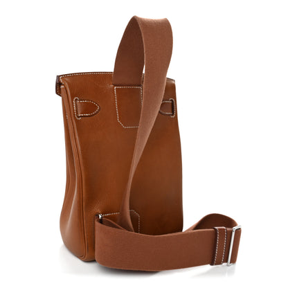 Hermes Natural Barenia Faubourg Hac A Dos PM Backpack Fauve 3 of 12