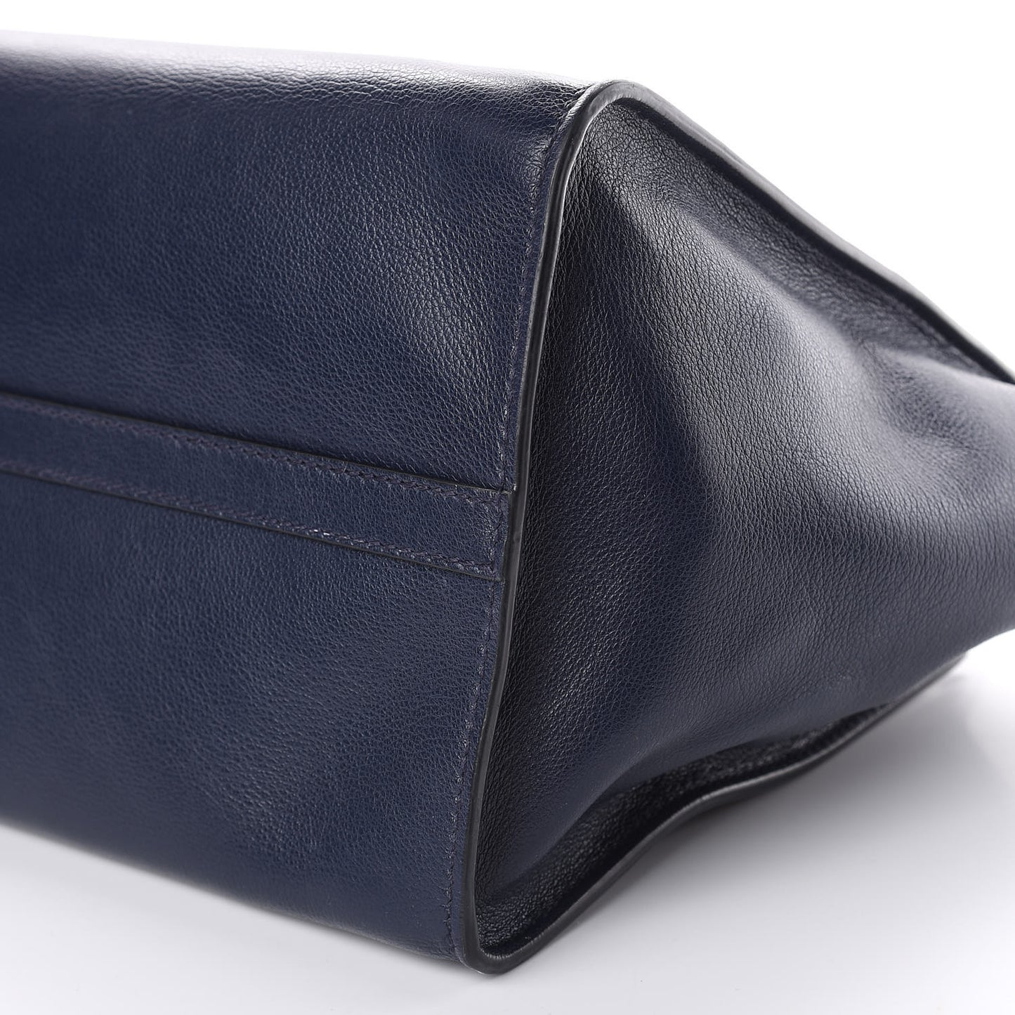 Glace Calfskin Twin Pocket Tote Baltico