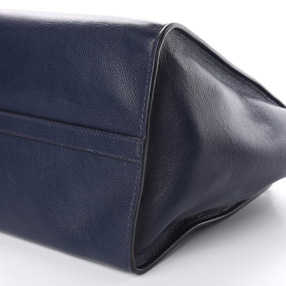 Prada Glace Calfskin Twin Pocket Tote Baltico 9 of 14