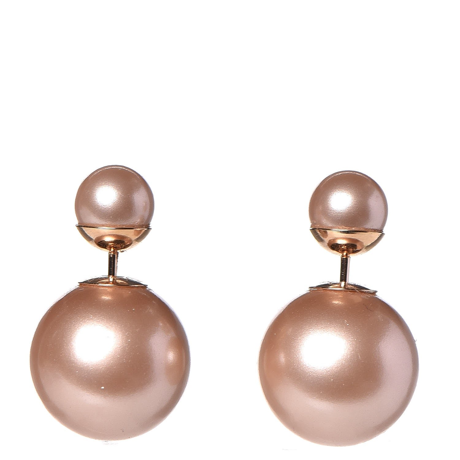 Christian Dior Pearl Mise En Dior Tribal Earrings Pink 1 of 5