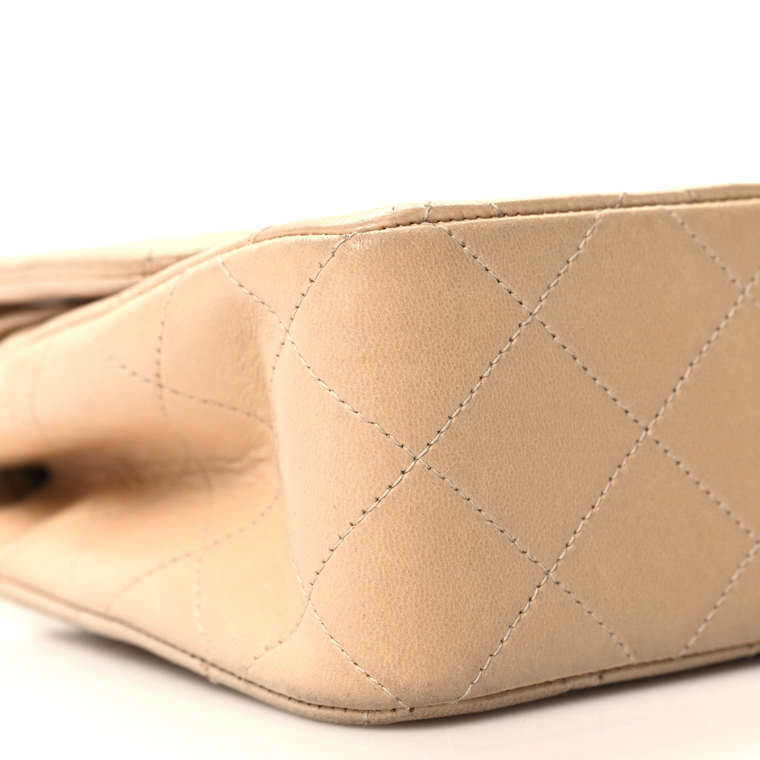 Chanel Lambskin Quilted Small Double Flap Beige 10 of 11
