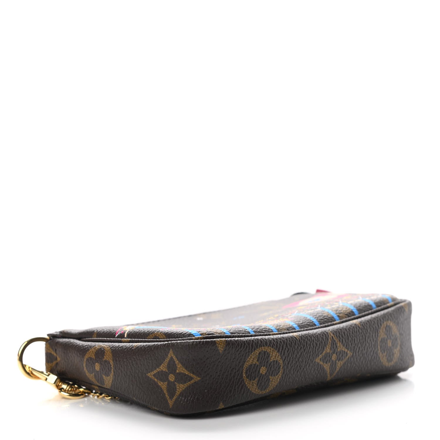 Louis Vuitton Monogram 2020 Christmas Animation Roller Coaster Mini Pochette Accessories Pivoine 4 of 8