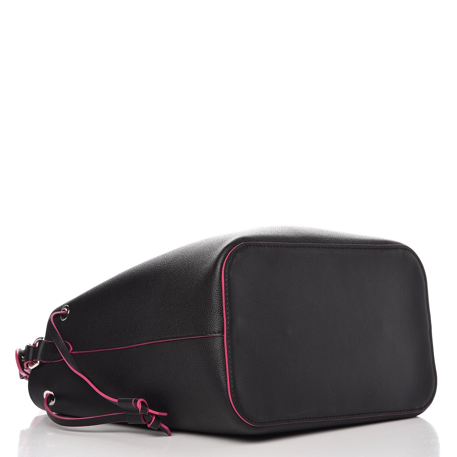 Louis Vuitton Calfskin Lockme Bucket Black 4 of 10