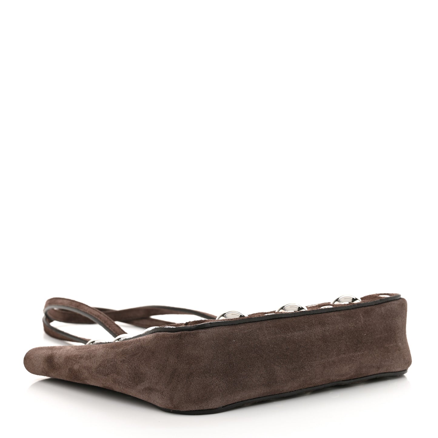 Suede Studded Mini Nellcote Shopping Tote Brown