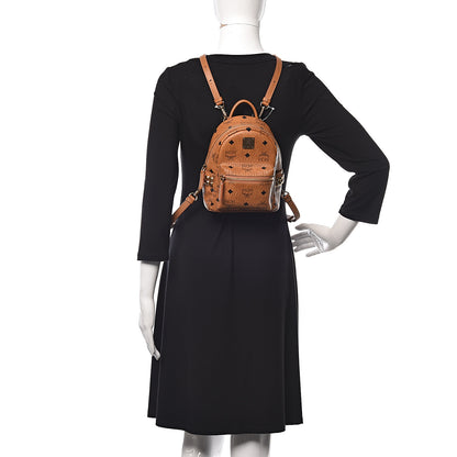 MCM Visetos Side Stud X-Mini Stark Backpack Cognac 2 of 10
