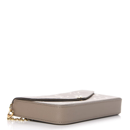 Louis Vuitton Empreinte Monogram Giant Felicie Pochette Tourterelle Creme 4 of 12