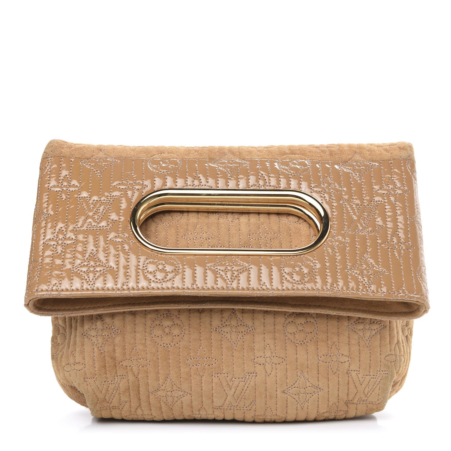 Louis Vuitton Suede Monogram Motard Afterdark Clutch Powder 1 of 10