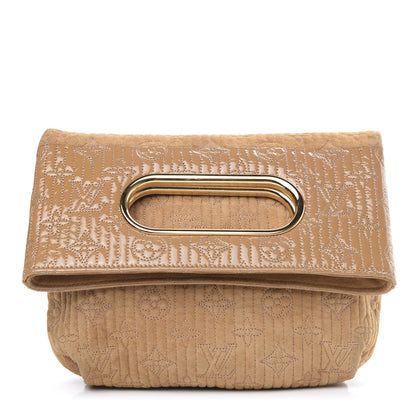 Louis Vuitton Suede Monogram Motard Afterdark Clutch Powder 1 of 10