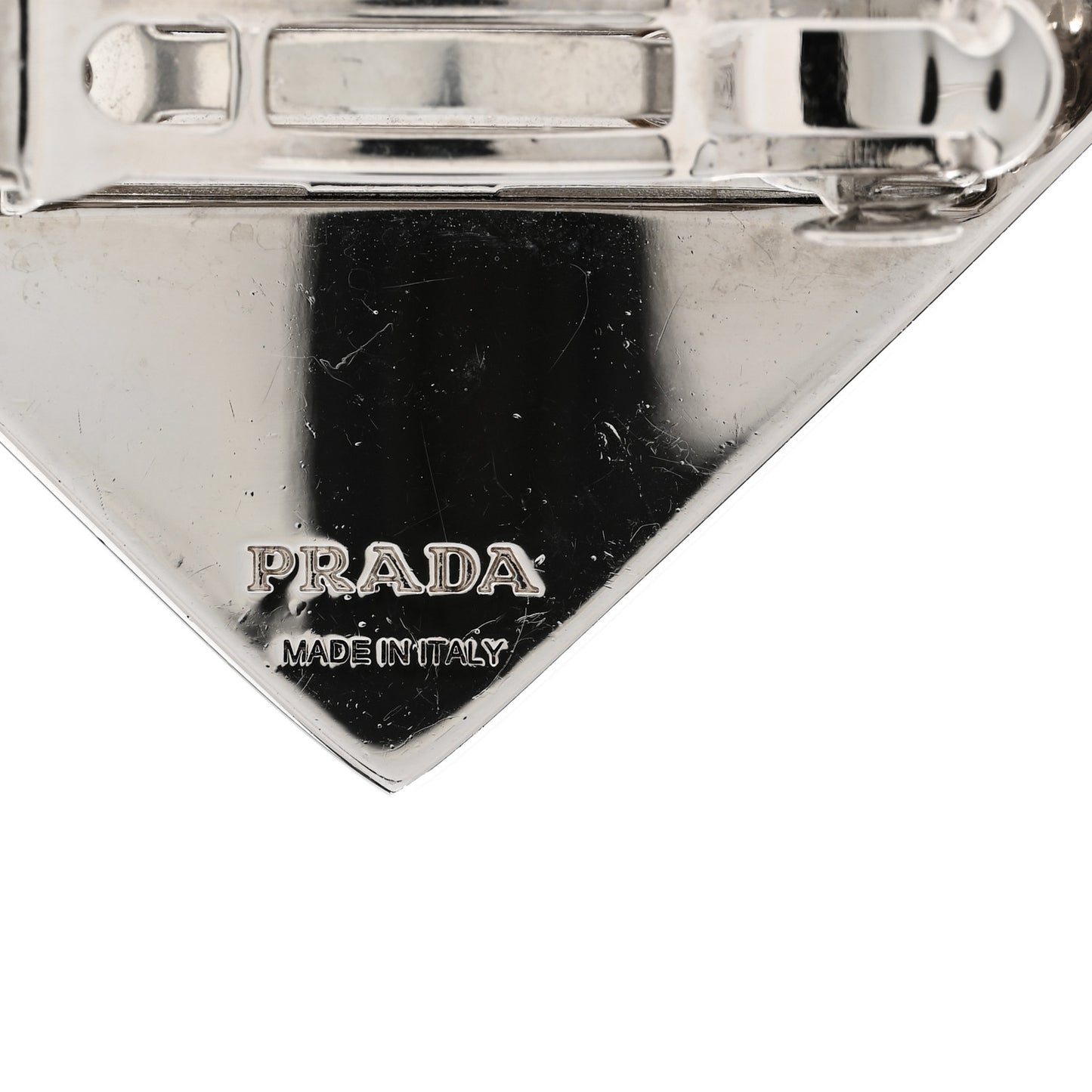Metal Triangle Hair Clip White