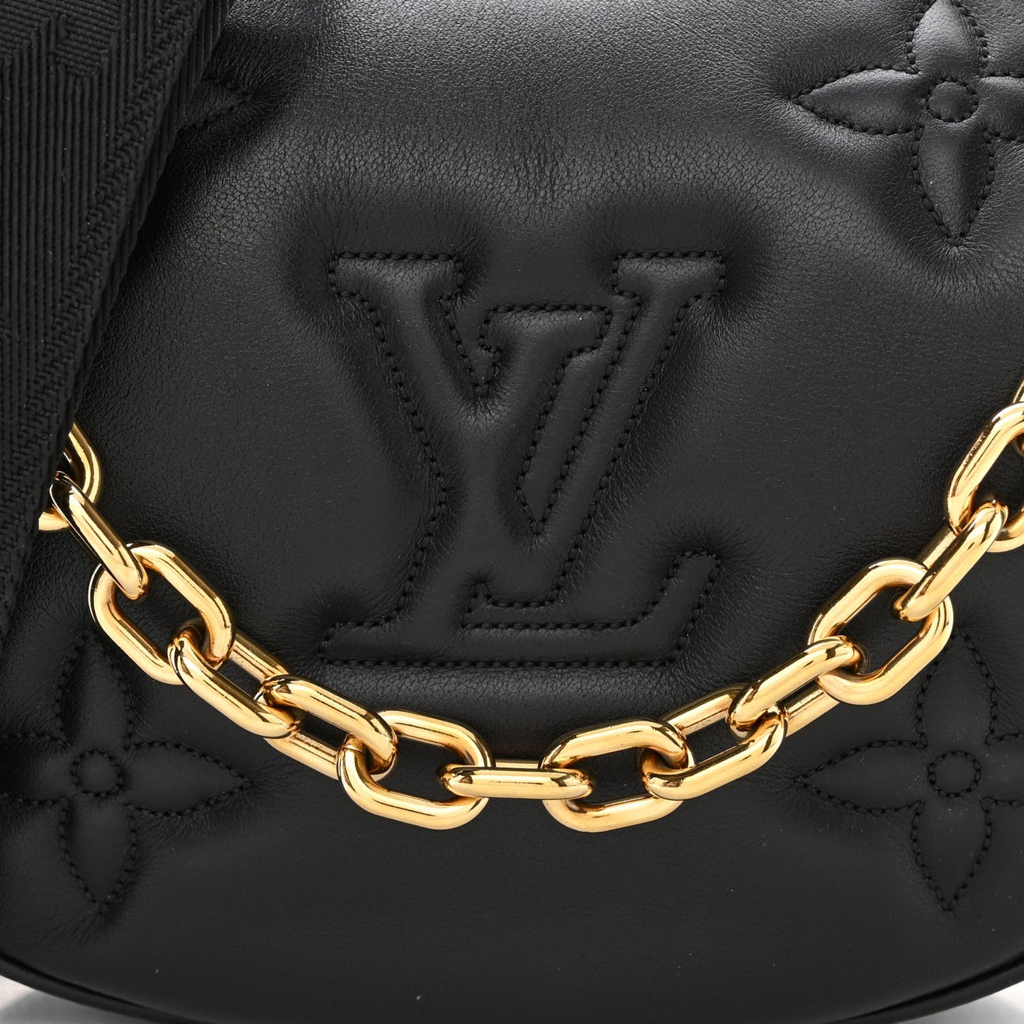 Calfskin Bubblegram Over The Moon Black