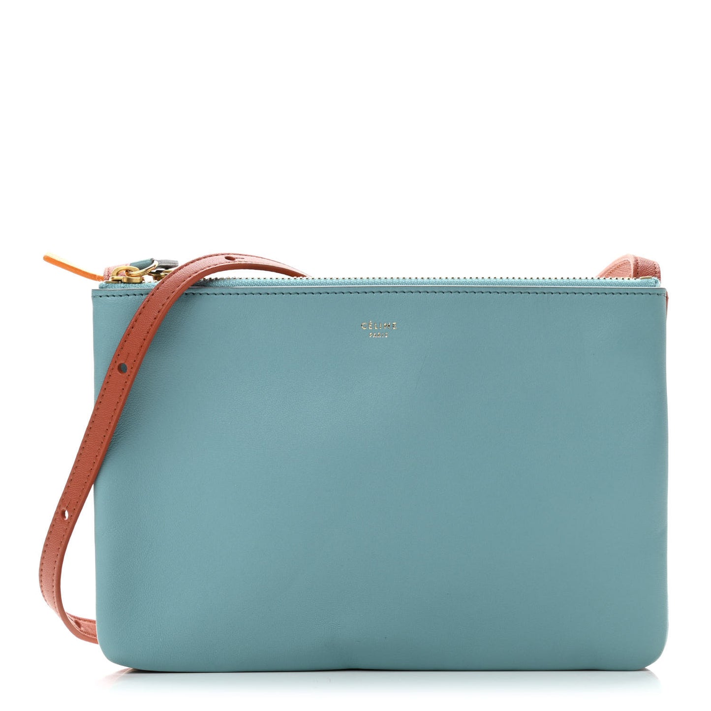 Lambskin Small Multicolor Trio Crossbody Bag Antarctic