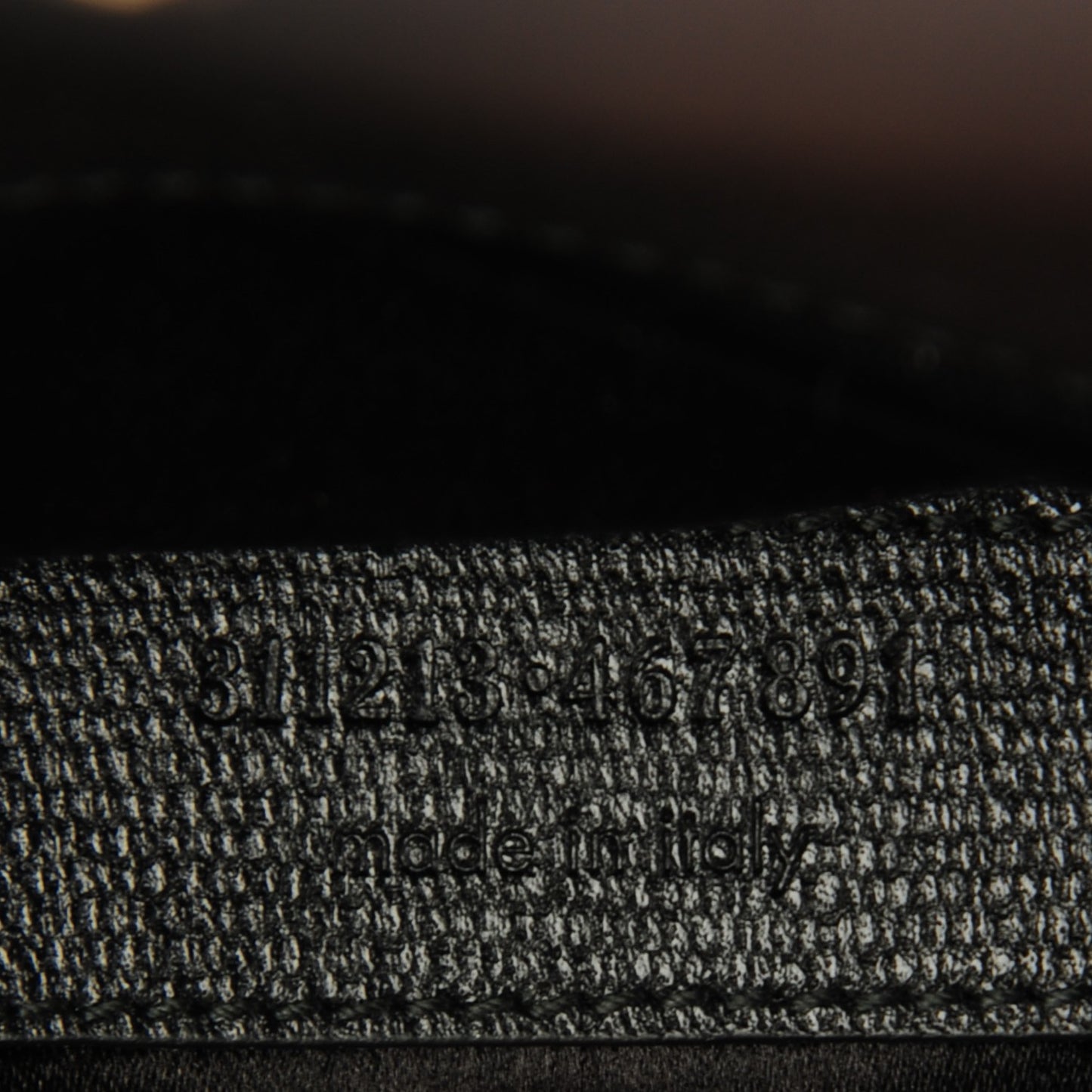 Textured Calfskin Classic Y Ligne Clutch Black