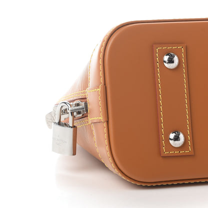 Louis Vuitton Epi Jacquard Alma BB Honey Gold 6 of 7