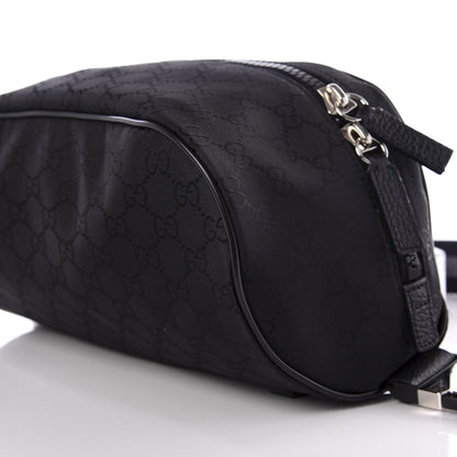 Gucci Nylon Monogram Fanny Pack Belt Bag Black 8 of 9