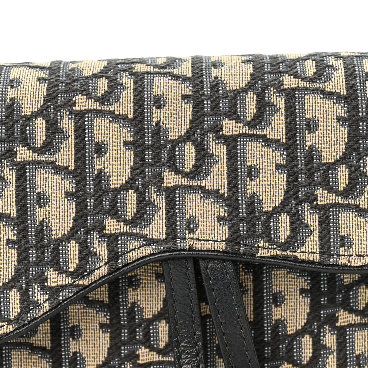 Christian Dior Oblique Saddle Belt Bag Blue 7 of 9