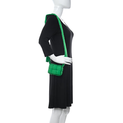 Bottega Veneta Nylon Intrecciato Padded Tech Candy Cassette Bag Parakeet 2 of 9