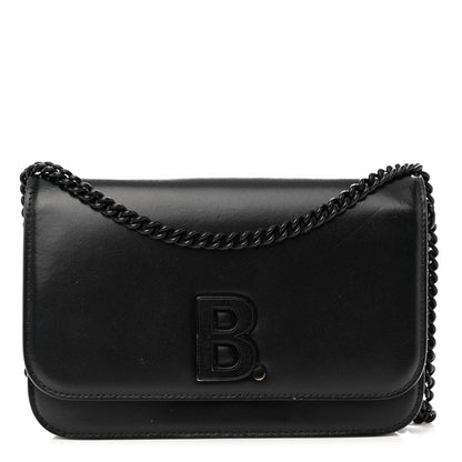 Balenciaga Smooth Calfskin B Wallet on Chain Black 1 of 9