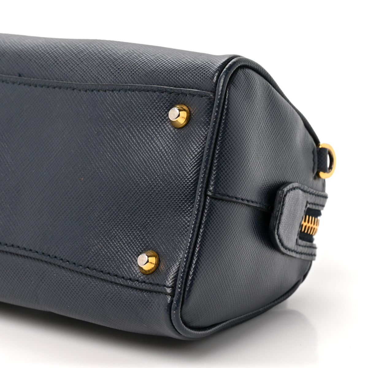 Saffiano Lux Mini Boston Crossbody Bag Black