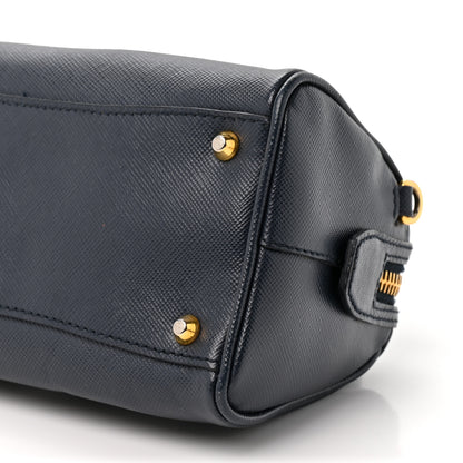 Prada Saffiano Lux Mini Boston Crossbody Bag Black 8 of 11
