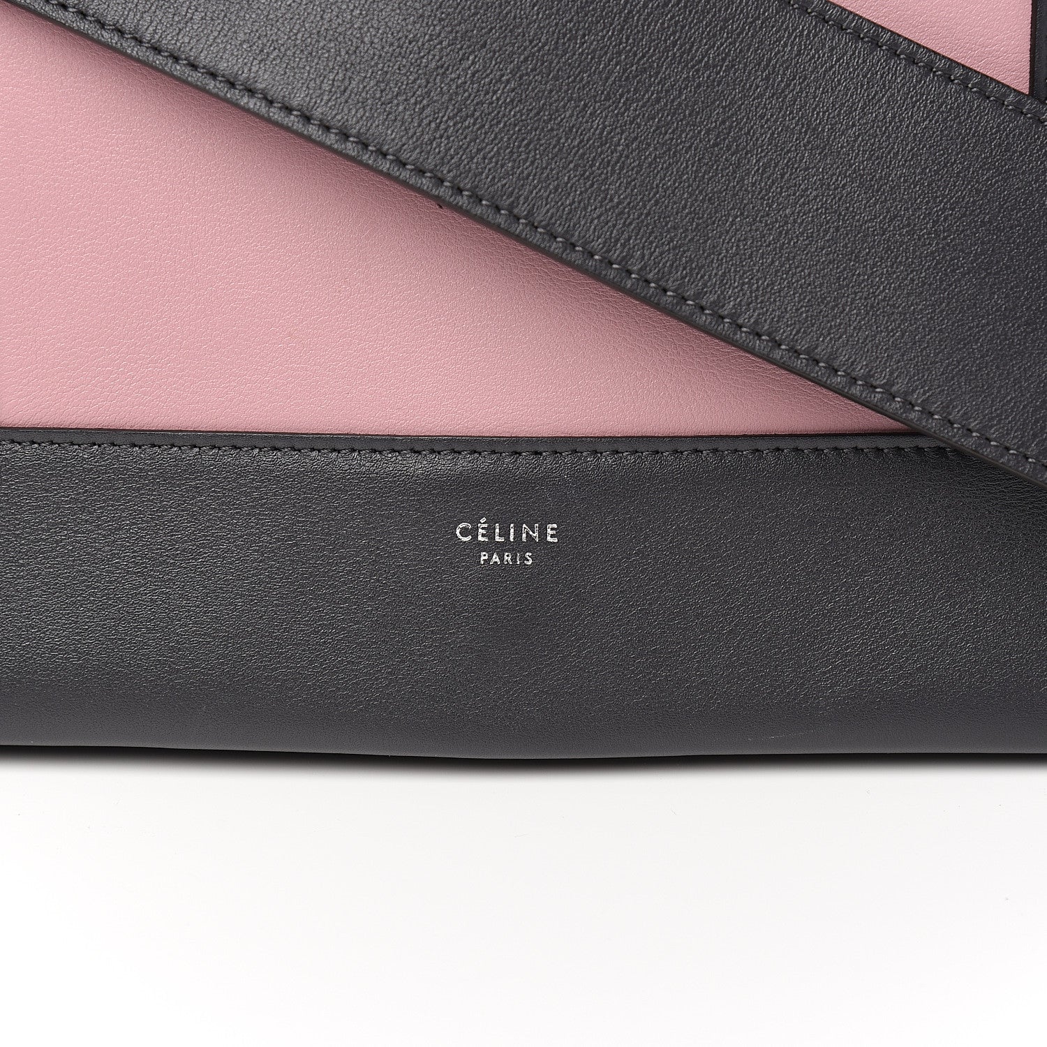 Celine Shiny Smooth Calfskin Medium Frame Shoulder Bag Liquorice Antique Rose 9 of 9