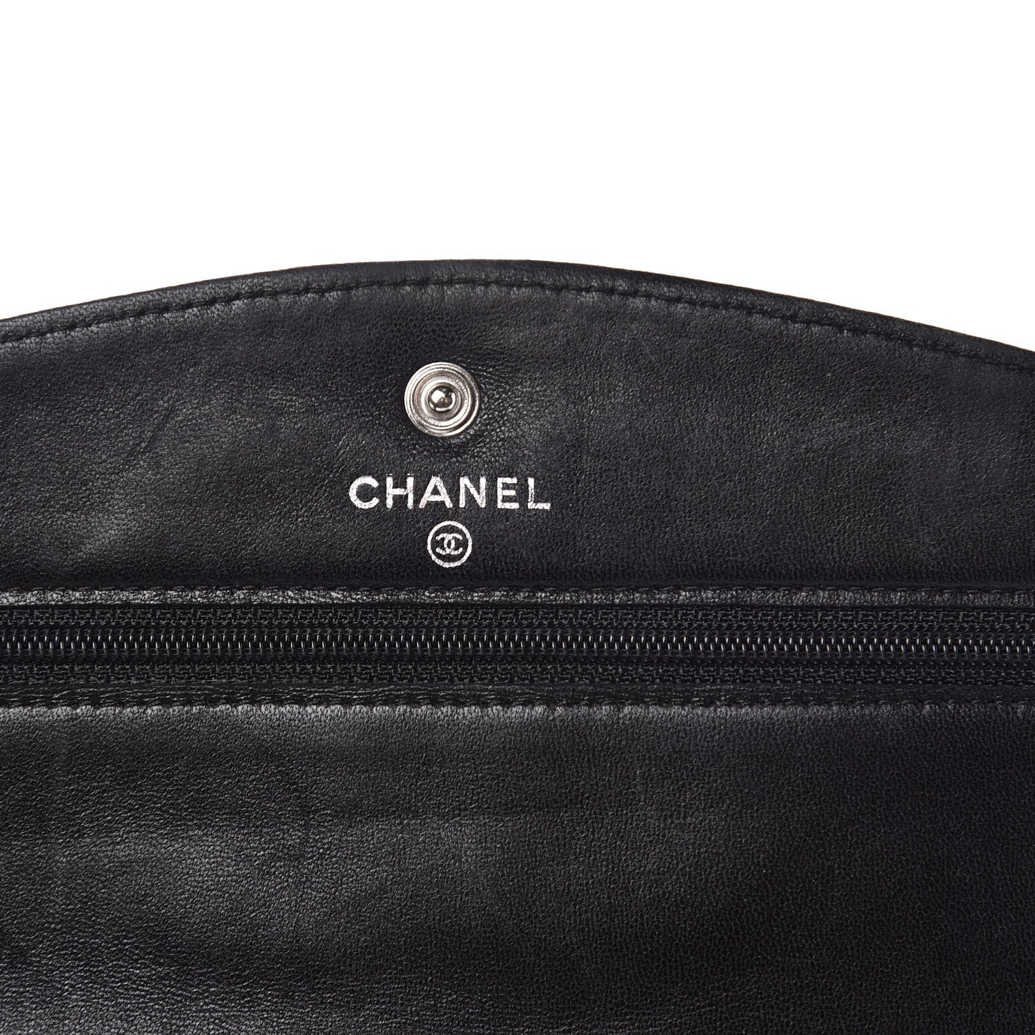 Chanel Caviar Timeless CC Wallet On Chain WOC Black 6 of 15
