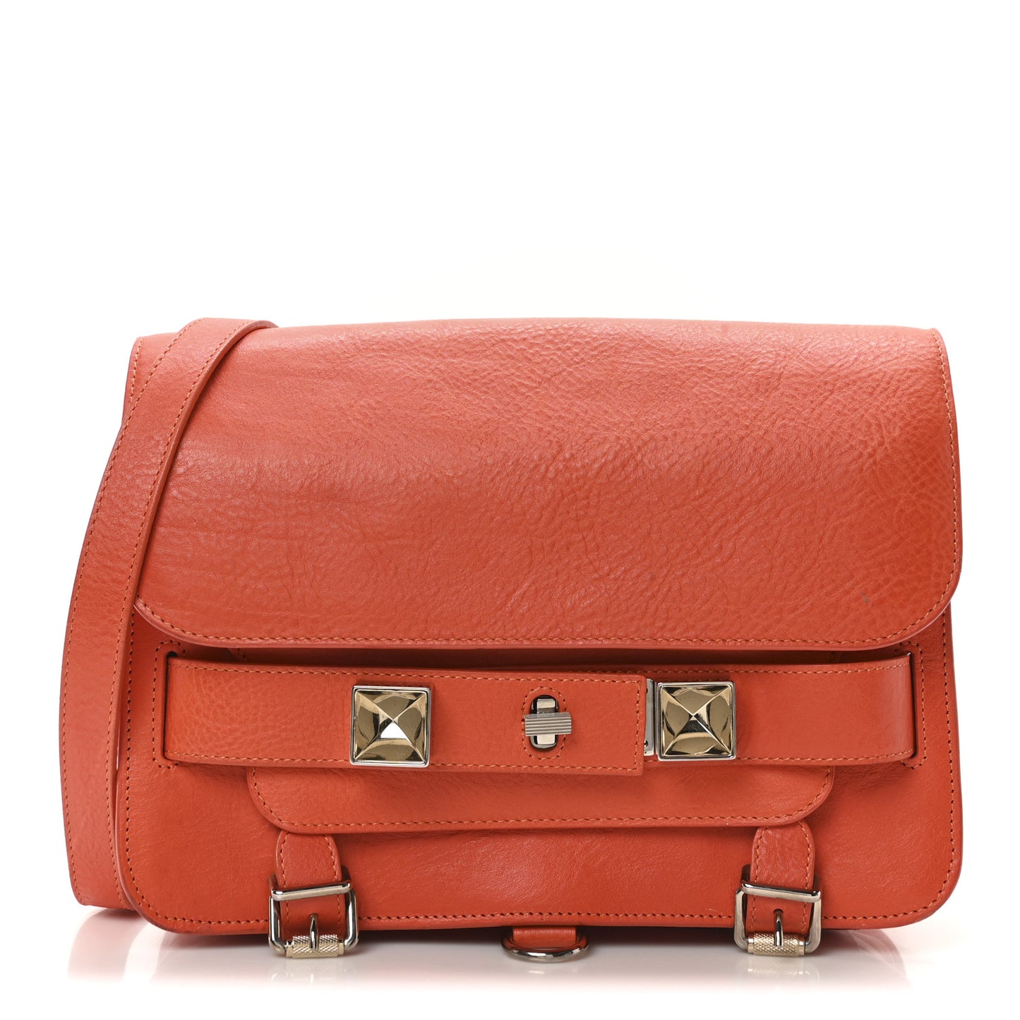 Calfskin Mini PS11 Classic Shoulder Bag Tangerine