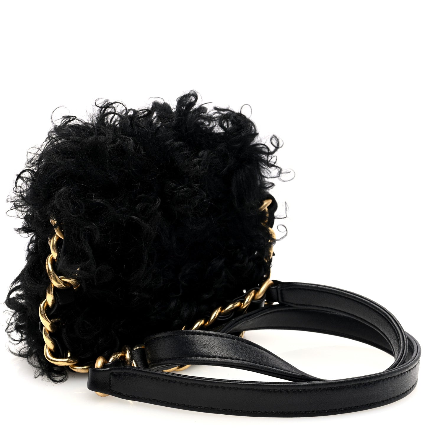 Chanel Fantasy Fur CC Mini Flap Bag Black 3 of 10