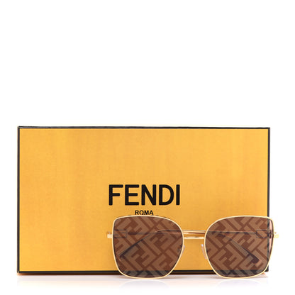Fendi Metal Fendi Forever Sunglasses Gold 8 of 8